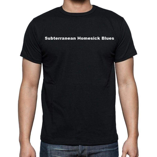 Subterranean Homesick Blues Mens Short Sleeve Round Neck T-Shirt - Casual