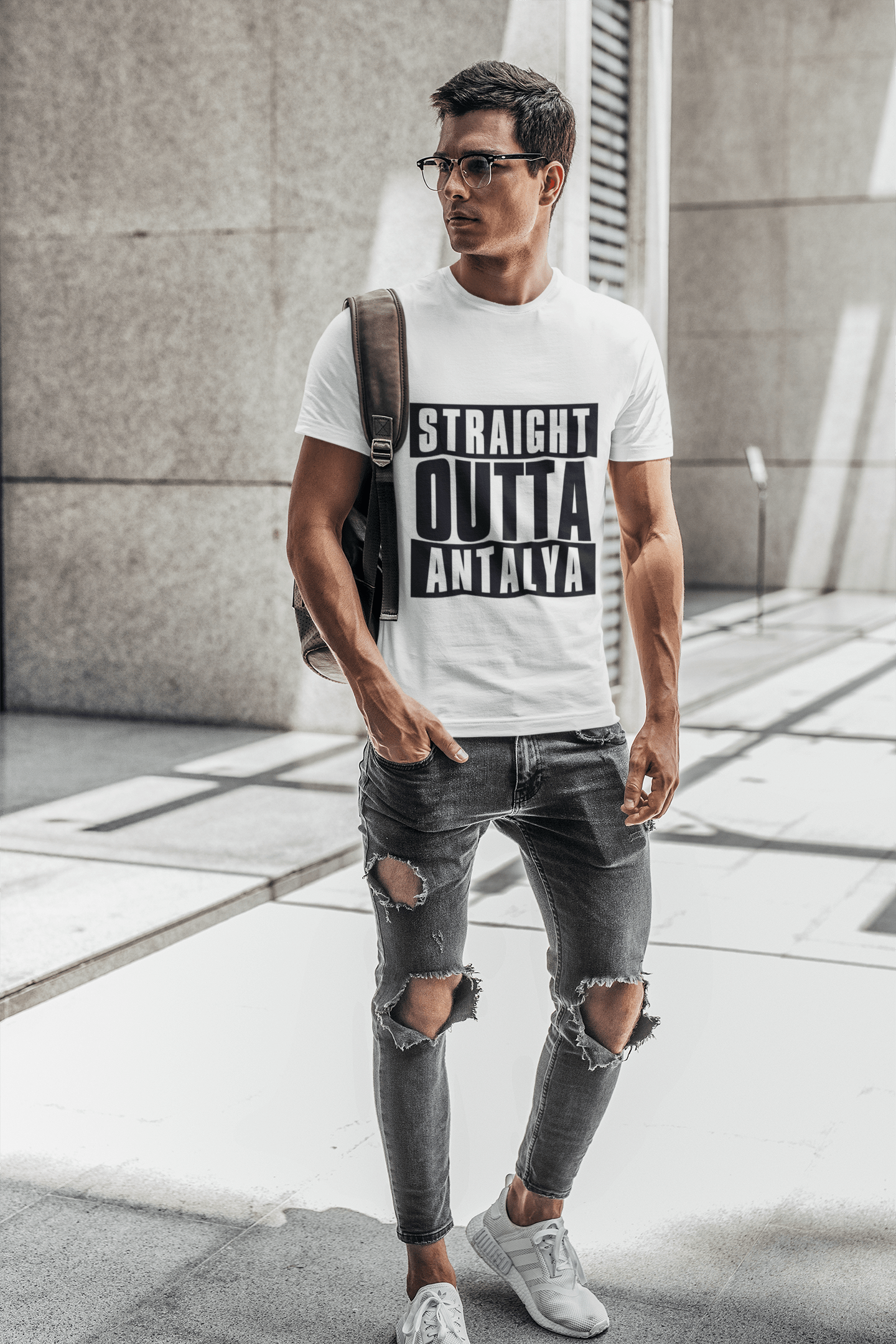 Straight Outta Antalya, Men's Short Sleeve Round Neck T-shirt 00027
