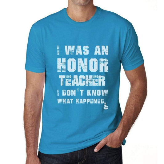 Teacher What Happened Blue Mens Short Sleeve Round Neck T-Shirt Gift T-Shirt 00322 - Blue / S - Casual