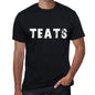 Teats Mens Retro T Shirt Black Birthday Gift 00553 - Black / Xs - Casual