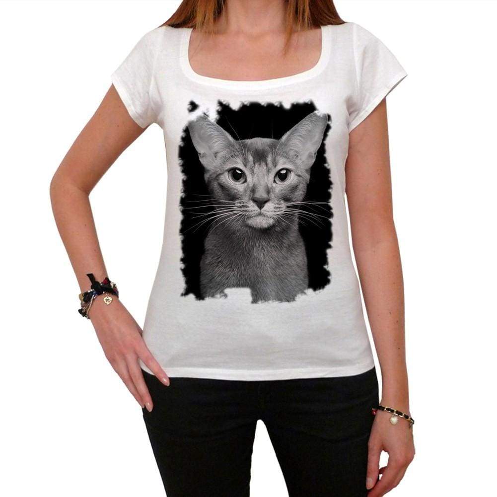 The Abyssinian Cat Tshirt White Womens T-Shirt 00222