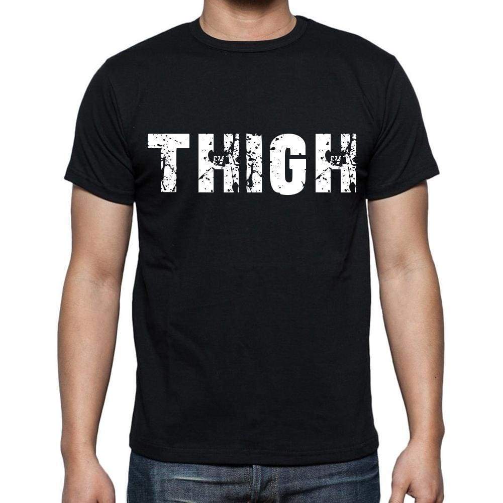 Thigh Mens Short Sleeve Round Neck T-Shirt - Casual
