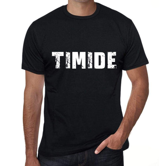 Timide Mens T Shirt Black Birthday Gift 00549 - Black / Xs - Casual
