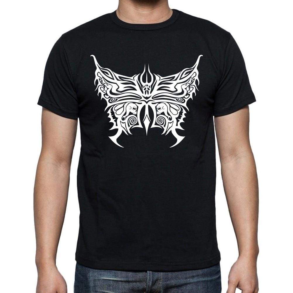 Tribal Butterfly Tattoo Black Gift T Shirt Mens Tee Black 00166