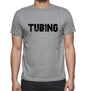 Tubing Grey Mens Short Sleeve Round Neck T-Shirt 00018 - Grey / S - Casual