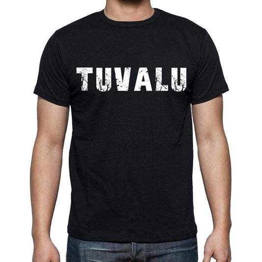 Tuvalu T-Shirt For Men Short Sleeve Round Neck Black T Shirt For Men - T-Shirt