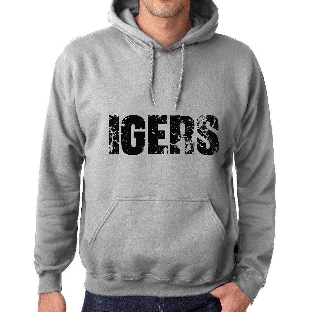 Unisex Printed Graphic Cotton Hoodie Popular Words Igers Grey Marl - Grey Marl / Xs / Cotton - Hoodies