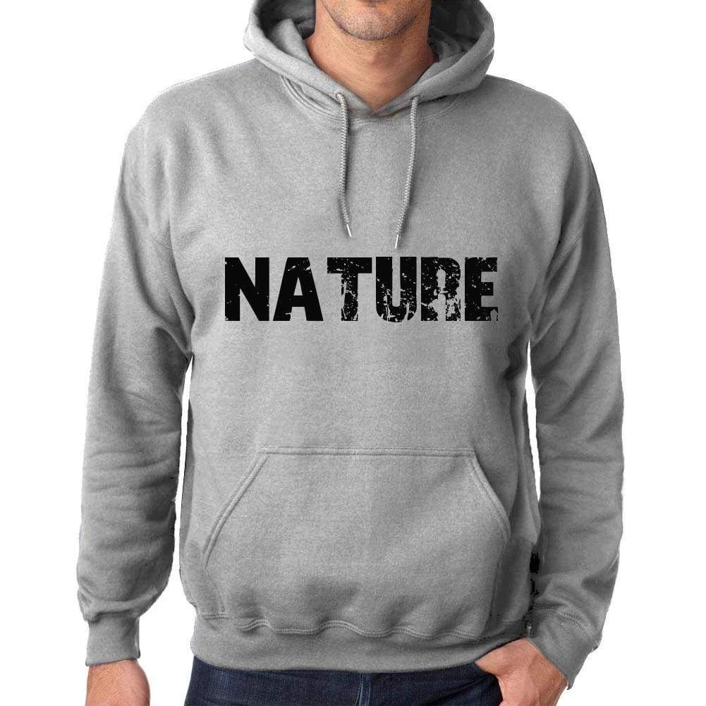 Unisex Printed Graphic Cotton Hoodie Popular Words Nature Grey Marl - Grey Marl / Xs / Cotton - Hoodies