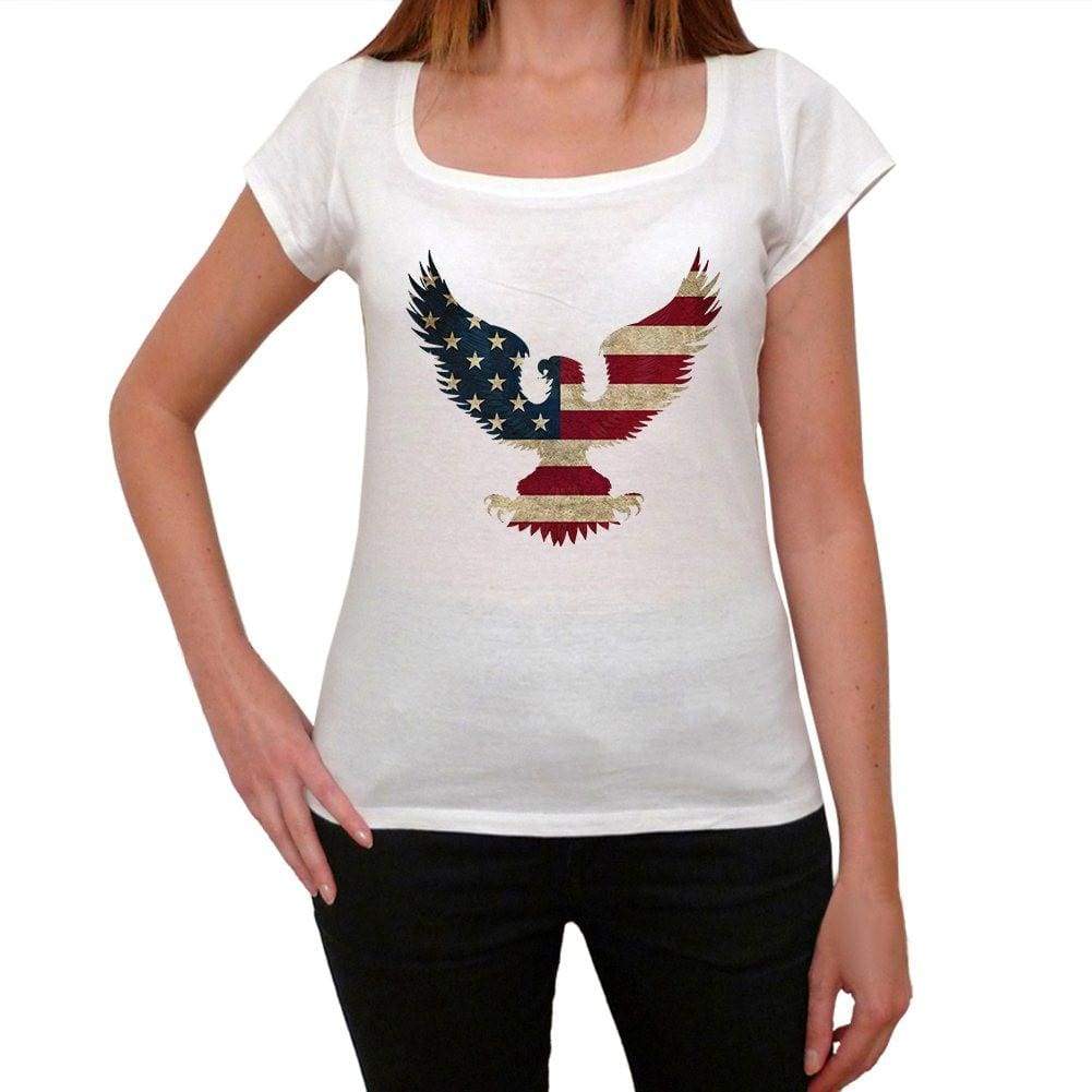 Usa Bald Eagle 1 Womens Short Sleeve Round Neck T-Shirt 00111