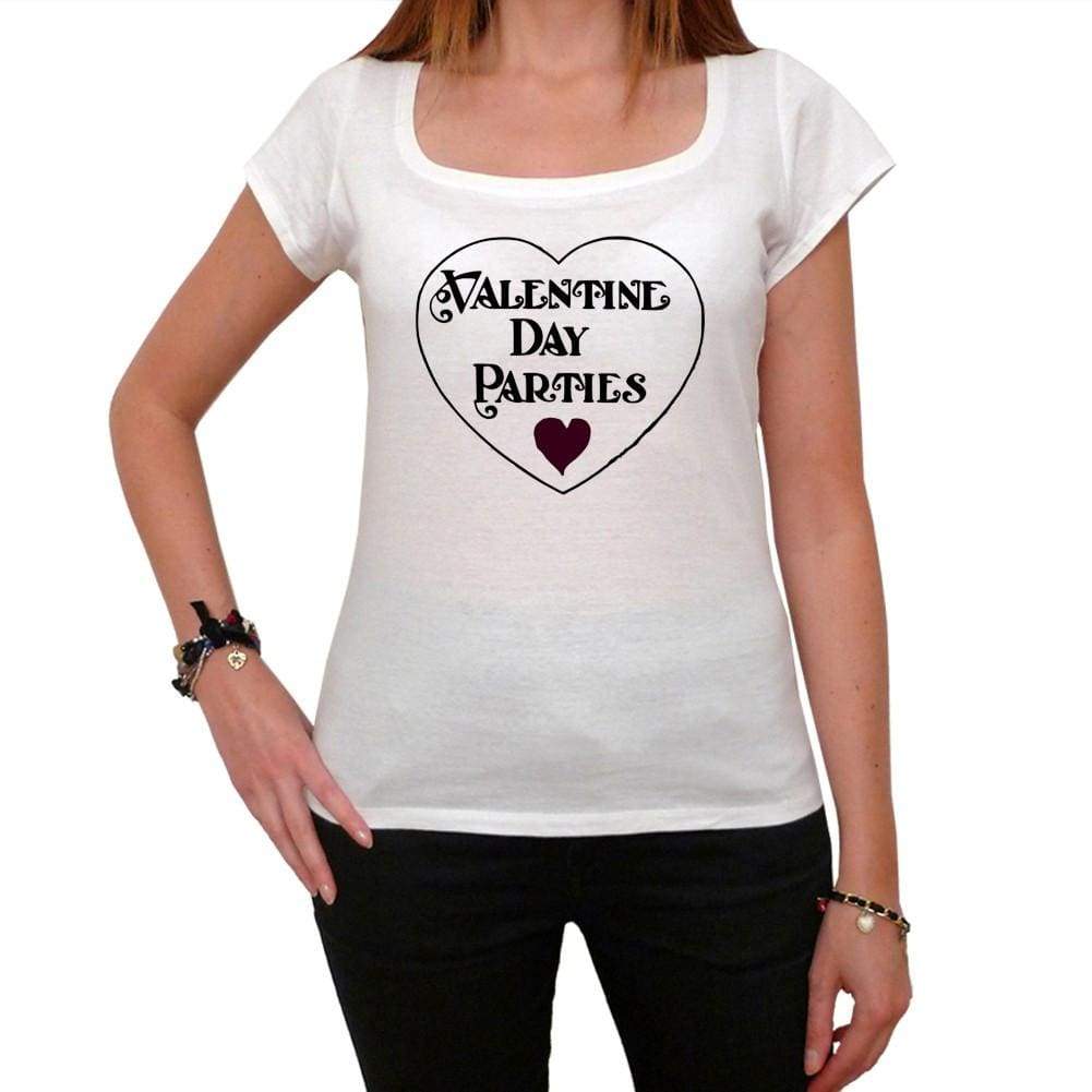 Valentine Day Parties Tshirt White Womens T-Shirt 00157