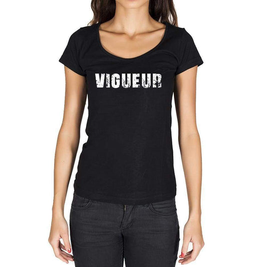 Vigueur French Dictionary Womens Short Sleeve Round Neck T-Shirt 00010 - Casual