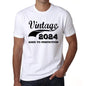 Vintage Aged To Perfection 2024 White Mens Short Sleeve Round Neck T-Shirt Gift T-Shirt 00342 - White / S - Casual