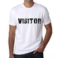 Visitor Mens T Shirt White Birthday Gift 00552 - White / Xs - Casual
