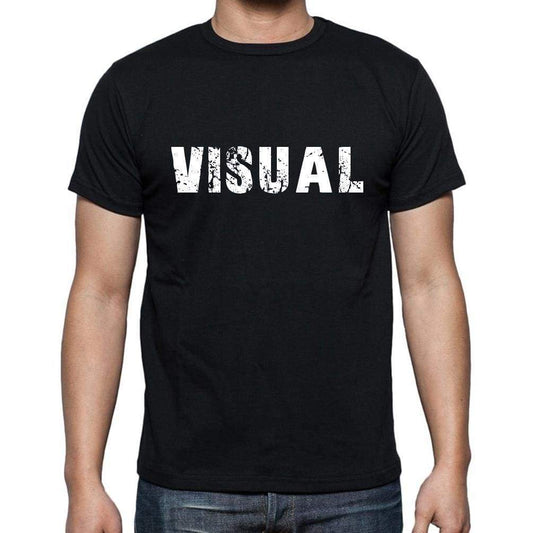 Visual Mens Short Sleeve Round Neck T-Shirt - Casual