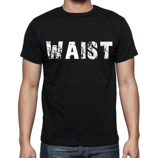Waist Mens Short Sleeve Round Neck T-Shirt - Casual