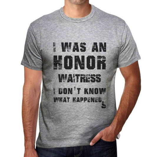 Waitress What Happened Grey Mens Short Sleeve Round Neck T-Shirt Gift T-Shirt 00319 - Grey / S - Casual