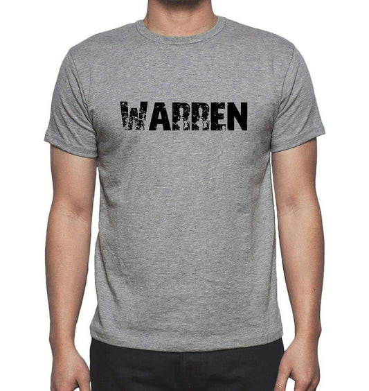 Warren Grey Mens Short Sleeve Round Neck T-Shirt 00018 - Grey / S - Casual