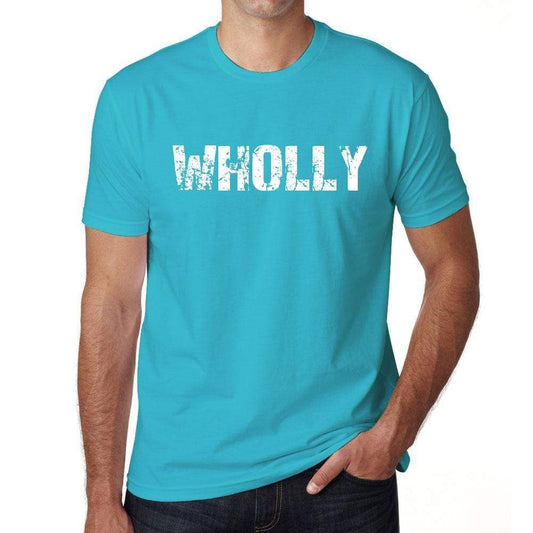 Wholly Mens Short Sleeve Round Neck T-Shirt 00020 - Blue / S - Casual